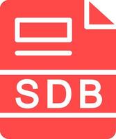 sdb criativo ícone Projeto vetor