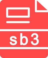 SB3 criativo ícone Projeto vetor