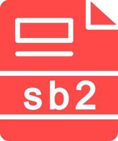 Sb2 criativo ícone Projeto vetor