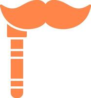 design de ícone criativo de bigode vetor