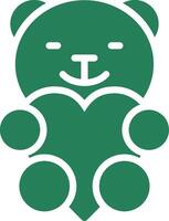 design de ícone criativo de urso vetor