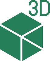 3d objeto criativo ícone Projeto vetor