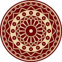 vetor vermelho e Preto volta antigo persa ornamento. nacional iraniano círculo do antigo civilização. Bagdá