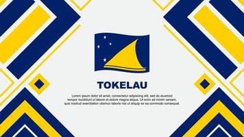 Tokelau bandeira abstrato fundo Projeto modelo. Tokelau independência dia bandeira papel de parede vetor ilustração. Tokelau bandeira
