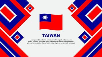 Taiwan bandeira abstrato fundo Projeto modelo. Taiwan independência dia bandeira papel de parede vetor ilustração. Taiwan desenho animado