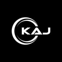 kaj carta logotipo projeto, inspiração para uma único identidade. moderno elegância e criativo Projeto. marca d'água seu sucesso com a impressionante isto logotipo. vetor