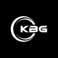 kbg carta logotipo projeto, inspiração para uma único identidade. moderno elegância e criativo Projeto. marca d'água seu sucesso com a impressionante isto logotipo. vetor