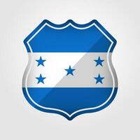 Honduras bandeira estrada placa ilustração vetor