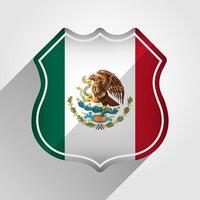 francês México bandeira estrada placa ilustração vetor