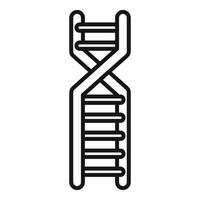 genético dna pesquisa ícone esboço vetor. saúde laboratório Fórmula vetor
