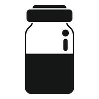 injeção garrafa ícone simples vetor. médico prescrição vetor