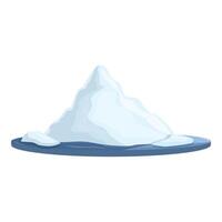 iceberg montanha ícone desenho animado vetor. ártico exploração vetor