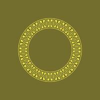 moderno ornamental círculo quadro, Armação fronteira decorativo padronizar vetor