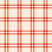 bobina desatado Verifica tartan, cavalheiro padronizar fundo textura. tecido de algodão xadrez têxtil tecido vetor dentro vermelho e laranja cores.