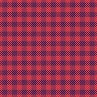 vale tartan xadrez tecido, aberto têxtil Verifica desatado. nostalgia textura vetor padronizar fundo dentro vermelho e Rosa cores.