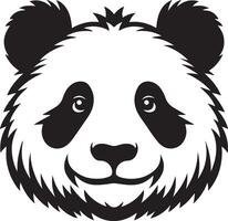 inocente panda face vetor ilustração isolado em uma branco fundo