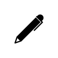 caneta papelaria ícone vetor logotipo modelo