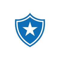 estrela escudo ícone pictograma logotipo modelo ilustração design vetor