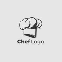 chefe de cozinha chapéu vetor logotipo Projeto