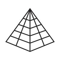 pirâmide ícone vetor