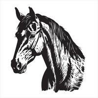 cavalo silhueta animal logotipo Preto cavalos gráfico vetor ilustração