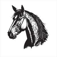 cavalo silhueta animal logotipo Preto cavalos gráfico vetor ilustração