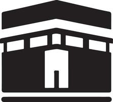 mínimo kaaba logotipo Projeto vetor ícone, plano símbolo silhueta 22