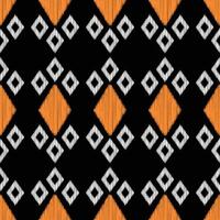 tradicional étnico ikat motivo tecido fundo padronizar geométrico .africano ikat bordado étnico oriental padronizar Preto fundo papel de parede. abstrato, vetor, ilustração.textura, quadro, decoração. vetor