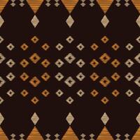 tradicional étnico ikat motivo tecido padronizar fundo geométrico .africano ikat bordado étnico oriental padronizar Castanho fundo papel de parede. abstrato, vetor, ilustração.textura, quadro, decoração. vetor