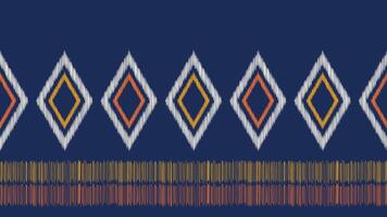 tradicional étnico ikat motivo tecido padronizar geométrico estilo.africano ikat bordado étnico oriental padronizar azul fundo papel de parede. abstrato, vetor, ilustração.textura, quadro, decoração. vetor