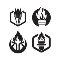 tocha símbolo logotipo ícone, vetor ilustração Projeto
