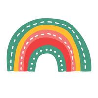 fofa arco Iris clipart. crianças ilustração. vetor