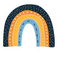 fofa arco Iris clipart. crianças ilustração. vetor