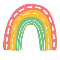 fofa arco Iris clipart. crianças ilustração. vetor