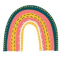 fofa arco Iris clipart. crianças ilustração. vetor