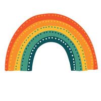 fofa arco Iris clipart. crianças ilustração. vetor