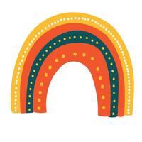 fofa arco Iris clipart. crianças ilustração. vetor