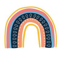 fofa arco Iris clipart. crianças ilustração. vetor