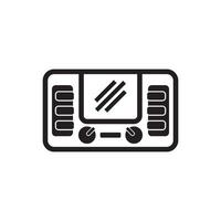 carro rádio símbolo logotipo ícone, vetor ilustração Projeto