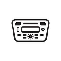 carro rádio símbolo logotipo ícone, vetor ilustração Projeto