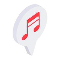 Prêmio Projeto ícone do música localização vetor