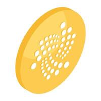 vetor Projeto do iota moeda, acessível para baixar