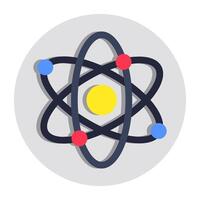 ícone de design moderno do átomo vetor