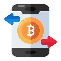 um design de ícone de bitcoin vetor