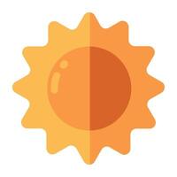 uma criativo baixar ícone do Sol vetor