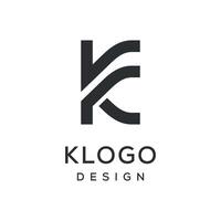 carta k monograma abstrato logotipo Projeto inspiração, vetor eps 10