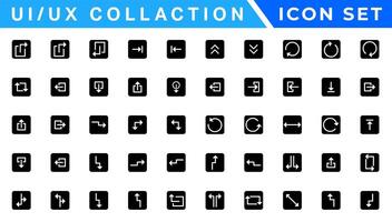 ui ícones definir. vetor. para móvel, rede, social meios de comunicação, negócios. do utilizador interface elementos para Móvel aplicativo. simples moderno Projeto. vetor