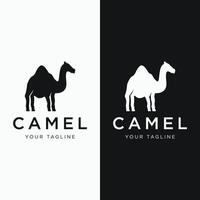 deserto camelo animal logotipo modelo Projeto com criativo ideia. vetor