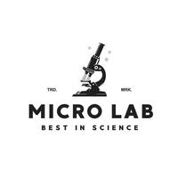 vetor ilustração do microscópio logotipo ícone para Ciência e tecnologia