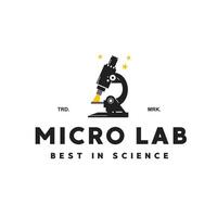 vetor ilustração do microscópio logotipo ícone para Ciência e tecnologia